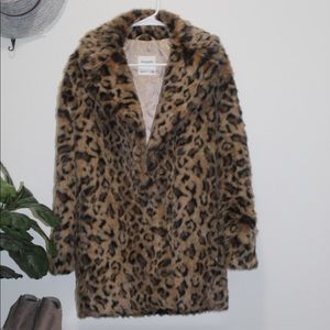 A&F faux fur coat